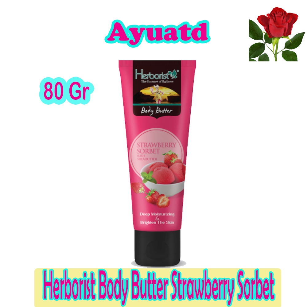 Jual Herborist Body Butter Strawberry 80 g Shopee Indonesia