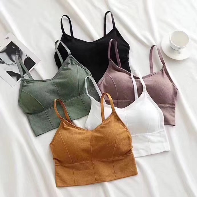 ❀ Chingu ❀ PW059  (Bahan Tipis) COD Bra Wanita Push Up Olahraga Sport Gym Tanpa Kawat Pakaian Wanita Sexy Import Murah Surabaya