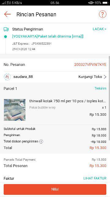 Thinwall Kotak 750 Ml Per 10 Pcs / Toples Kotak / Box Makanan Cup Plastik