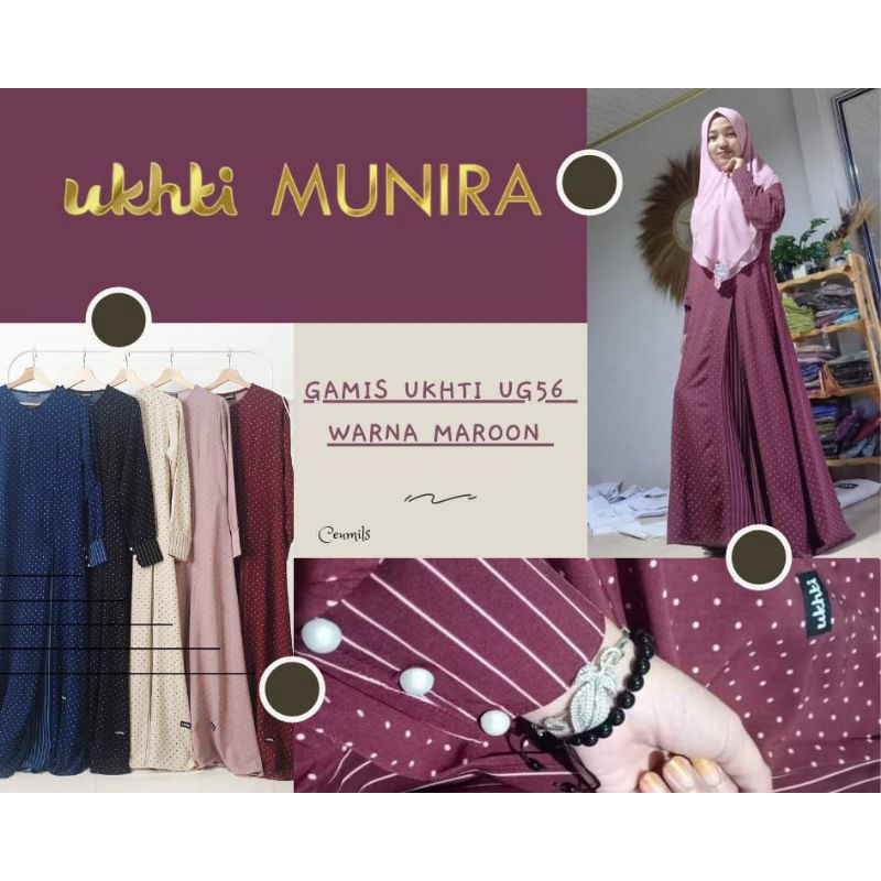 GAMIS LIMITED UKHTI MUNIRA GAMIS MOTIF POLKADOT BUNGA