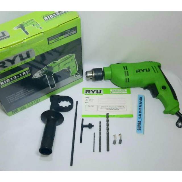 MESIN BOR RYU RID 13-1 RE /  MESIN BOR TANGAN RYU 13MM / IMPACT DRILL RYU