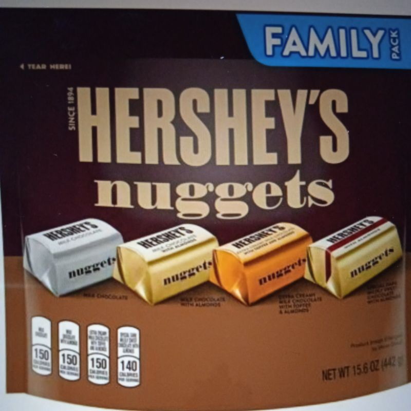 

coklat hersheys nuggets mix assorted famiky pack