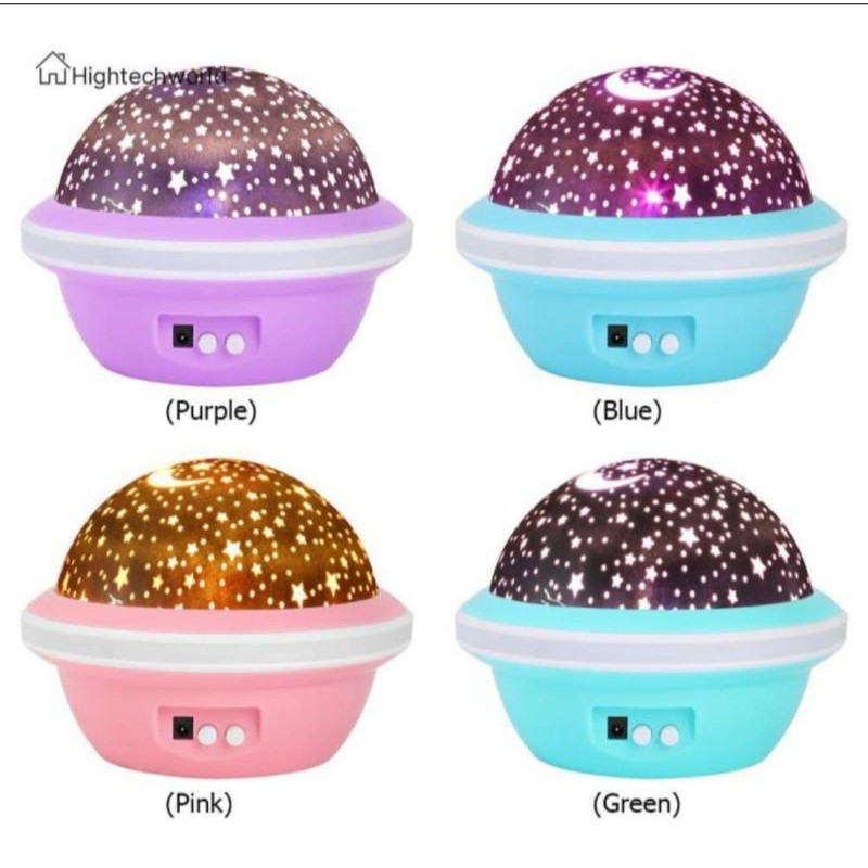 Lampu Proyektor Led Bentuk Ufo Bulan Bintang