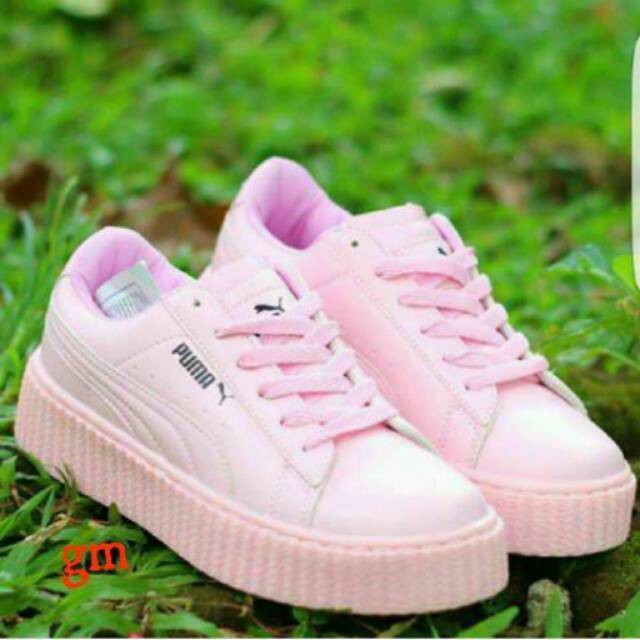 GRATIS ONGKIR SEPATU PUMA RIHANNA PINK SALEM CANTIK
