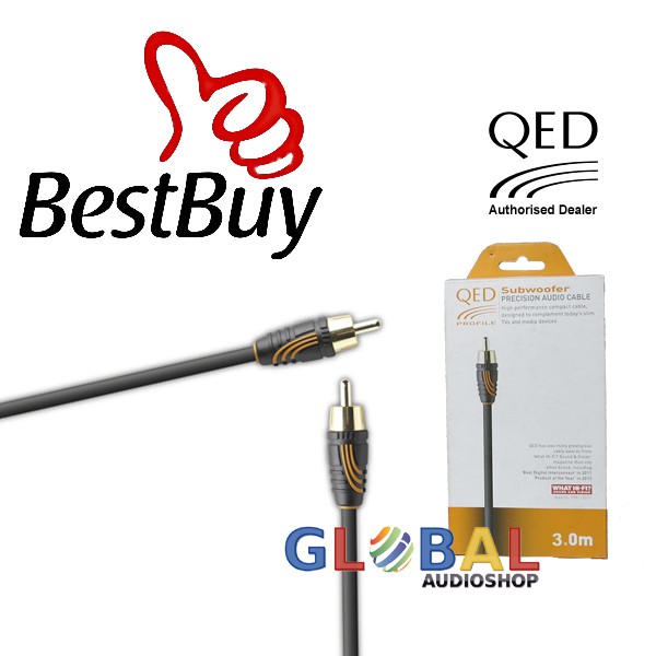 PROMO!! QED PROFILE CABLE SUBWOOFER - 3M