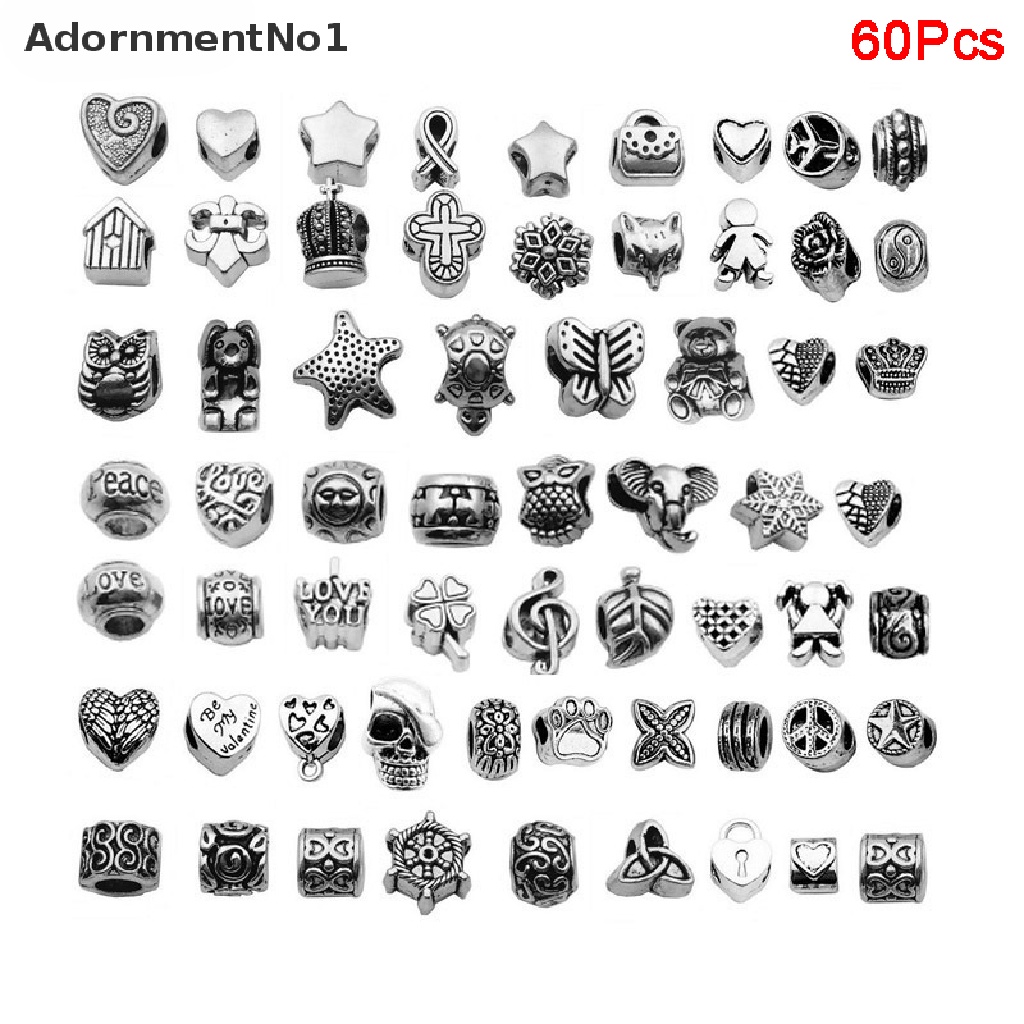 (AdornmentNo1) 60pcs Manik-Manik Bali Antik Untuk Membuat Perhiasan Gelang DIY