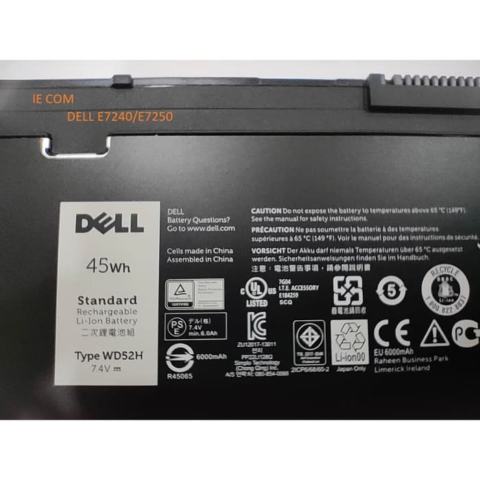 dell e 7240/e 7250 baterai