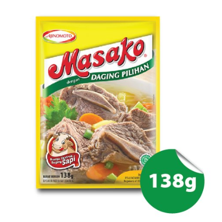 

Masako kaldu daging Sapi 138gr