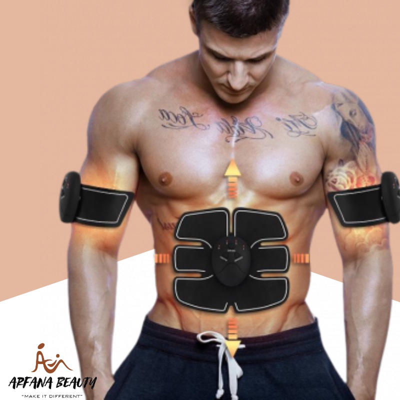 Alat Pembakar Lemak Perut Sixpack Sixpad Bodyfit Training EMS Aksesoris Olaharaga Abs Stimulator