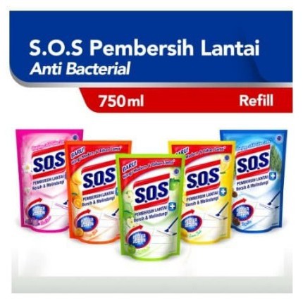 SOS Floor Cleaner ( Pembersih Lantai ) Pouch 750 ML