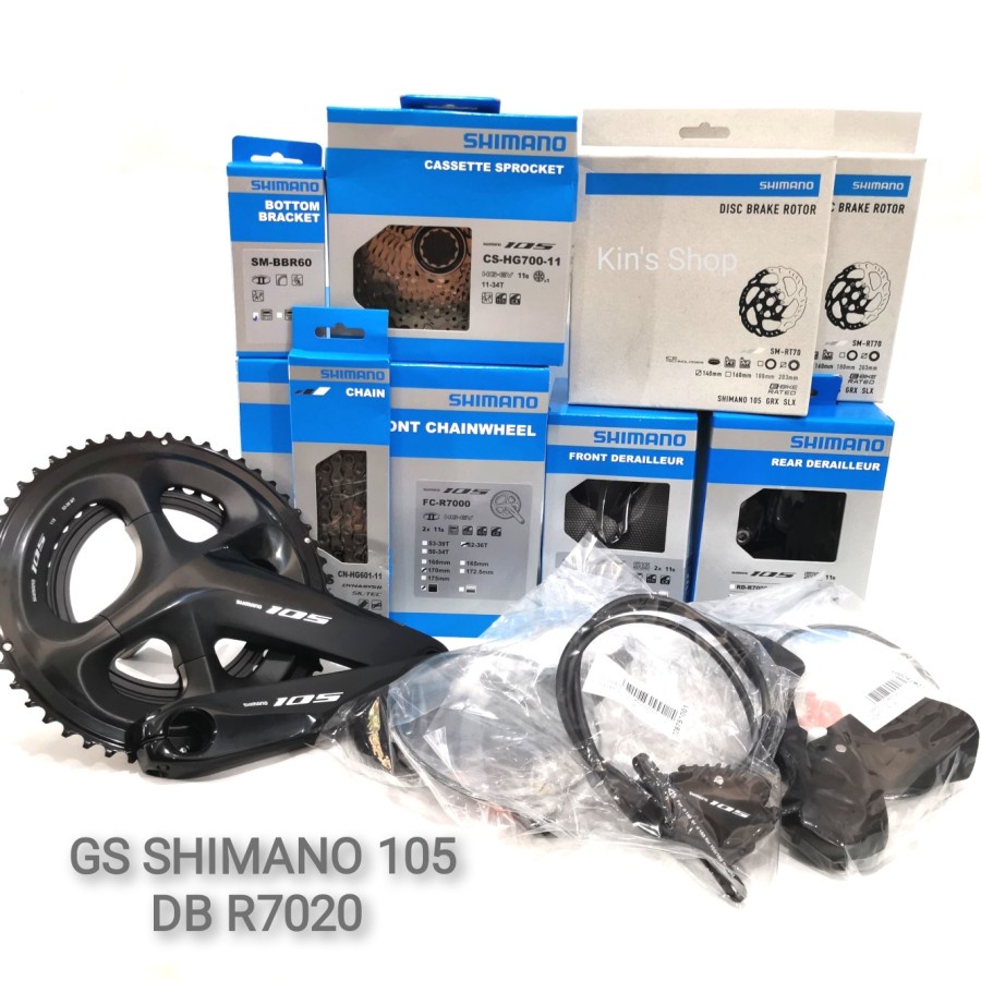 GROUPSET SHIMANO 105 R7020 DISC BRAKE 11 SPEED