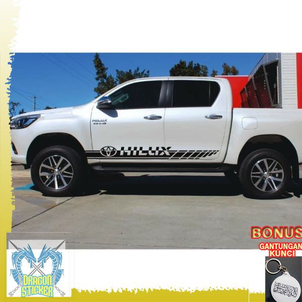 TERMURAH sticker hilux stiker hilux sticker mobil toyota hilux side body Dragon Sticker