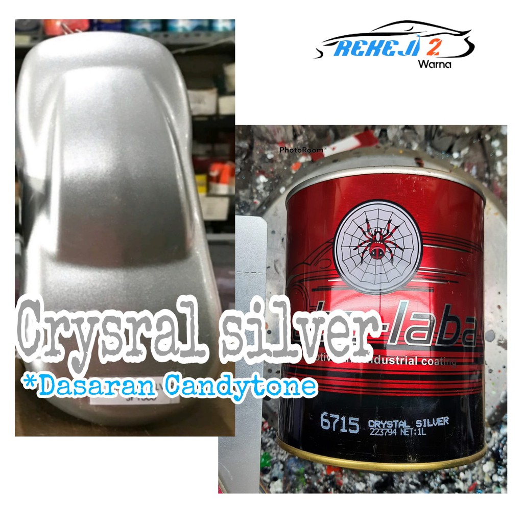 Cat Silver metalic/ Crystal silver Dasaran Cat Candytone - Laba Laba