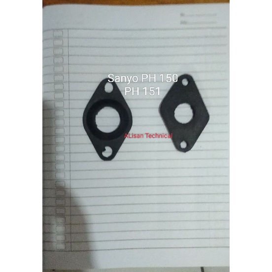 Karet paking pompa air otomatis Sanyo PH 150 pH 100 Berkualitas (satu pasang)