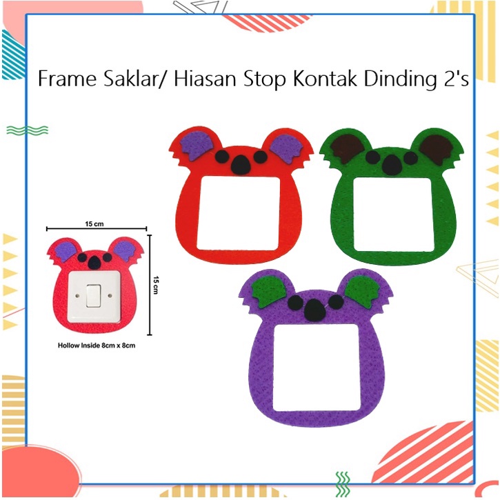 Frame Saklar/Hiasan Stop Kontak Dinding 2's (5-8)