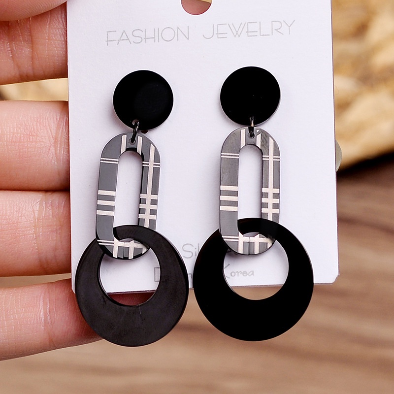 Anting mexico hitam titanium anti karat korea fashion - ercassia