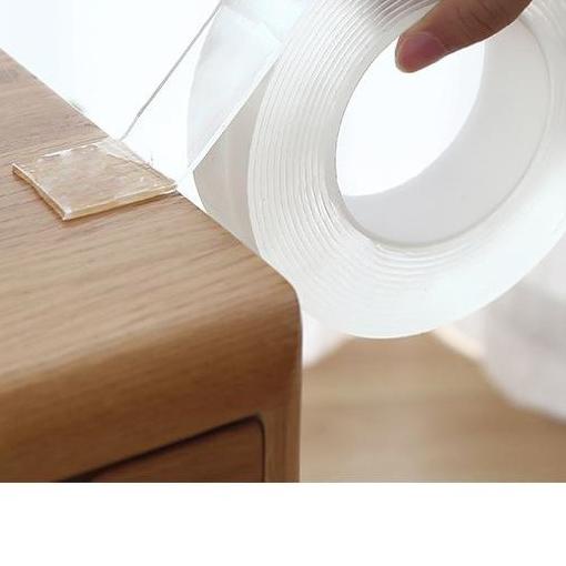 

➪ Selotip Isolasi Double Dobel Nano Tip Tape Dinding Bening Lakban Super Kuat 3M Tanpa ❅