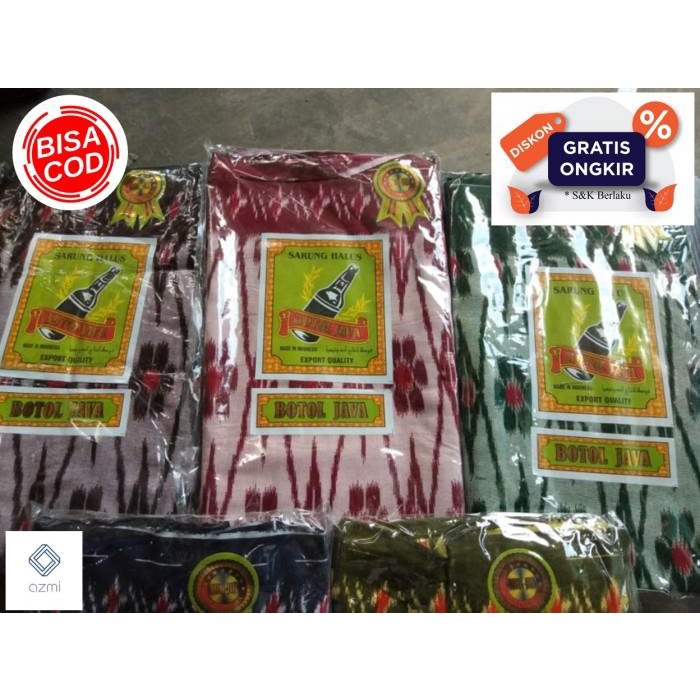 Promo Sarung Goyor Cap Botol Java, Sarung Goyor Print Motif Goyor Boto
