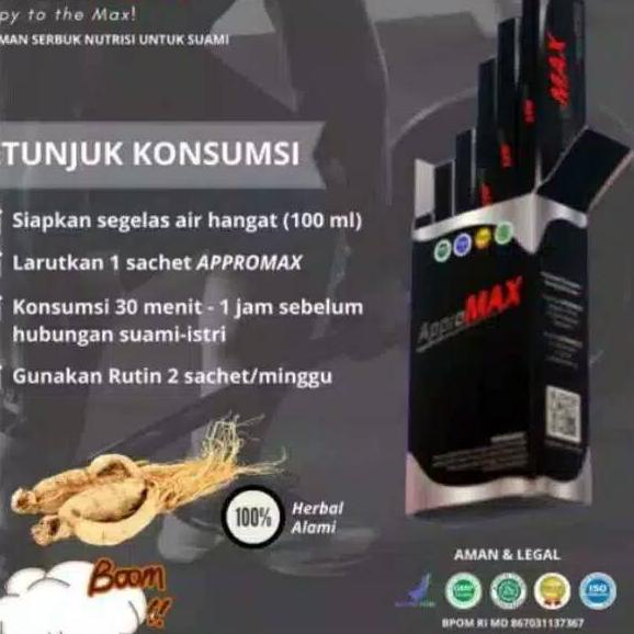Update! Appromax Agen ApproMAX Asli Original Herbal Terbukti 로