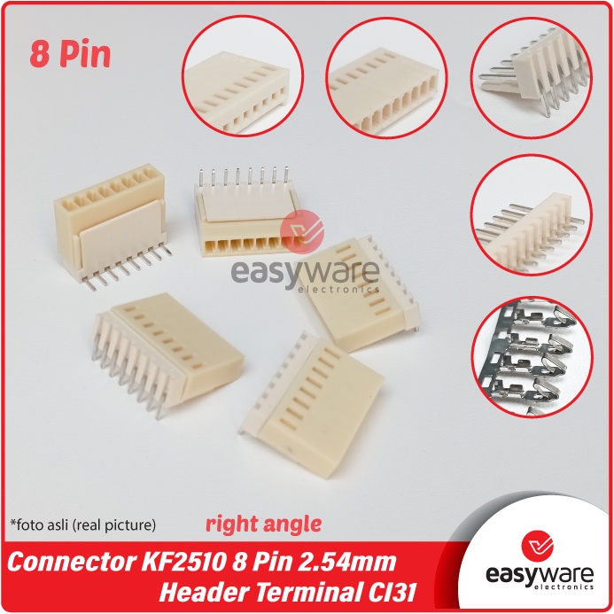 1 Set Connector Molex KF2510 8P 8 Pin 2.54mm Header Terminal CI31