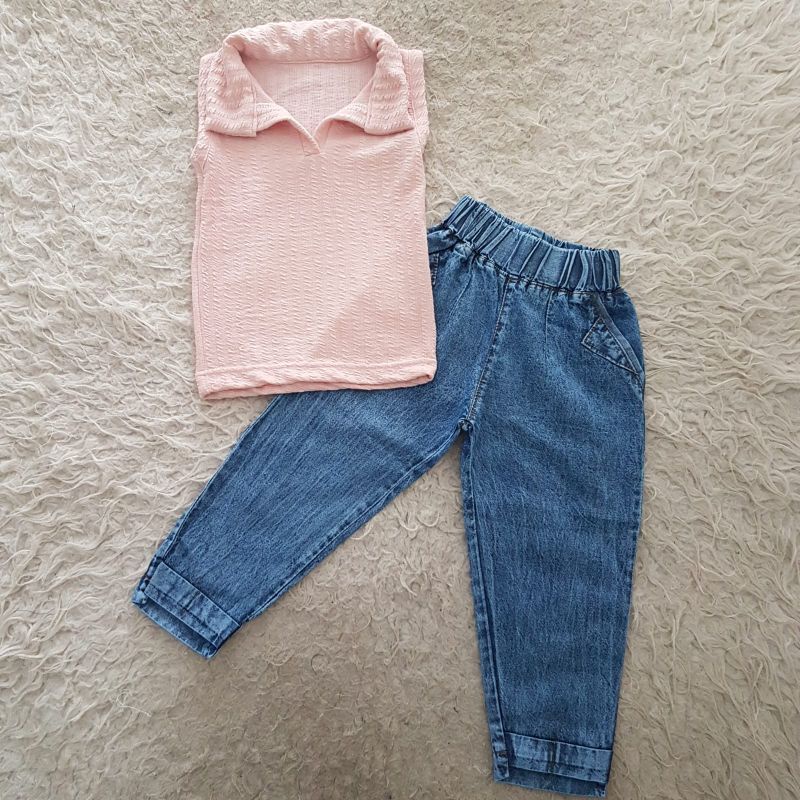 Baju Anak Anak Perempuan Knit jeans pants