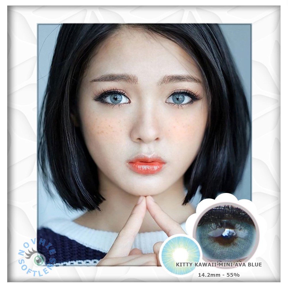 SOFTLENS KITTY KAWAII MINI AVA BLUE