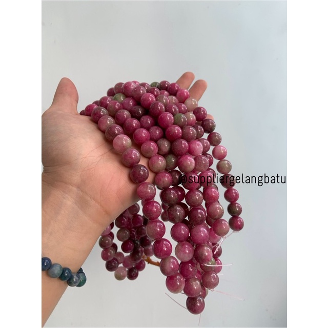 batu bloodstone lavender 14mm afghanistan agate rare akik badar lumut