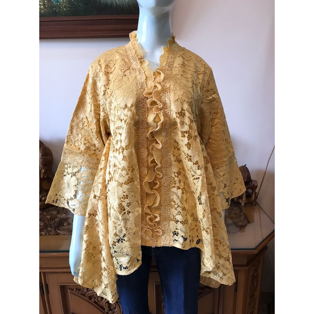 0583  Kebaya alexuez import wakawaka full brukat seri warna