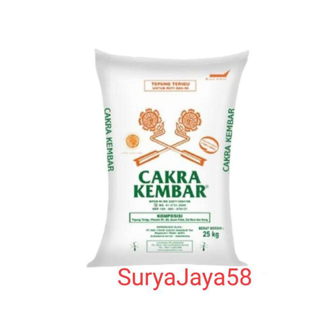 

Terigu Cakra Karungan 25Kg| Gojek/Grab Only