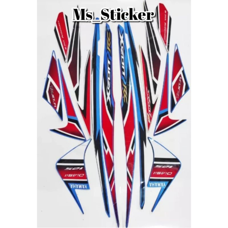 Striping sticker Xeon rc 2013 Biru