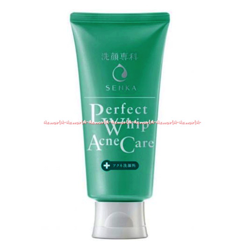 Senka Perfect Whip 100gr Acne Care Sabun Muka Senka Hijau Untuk Kulit Berjerawat Jerawat 100 gram