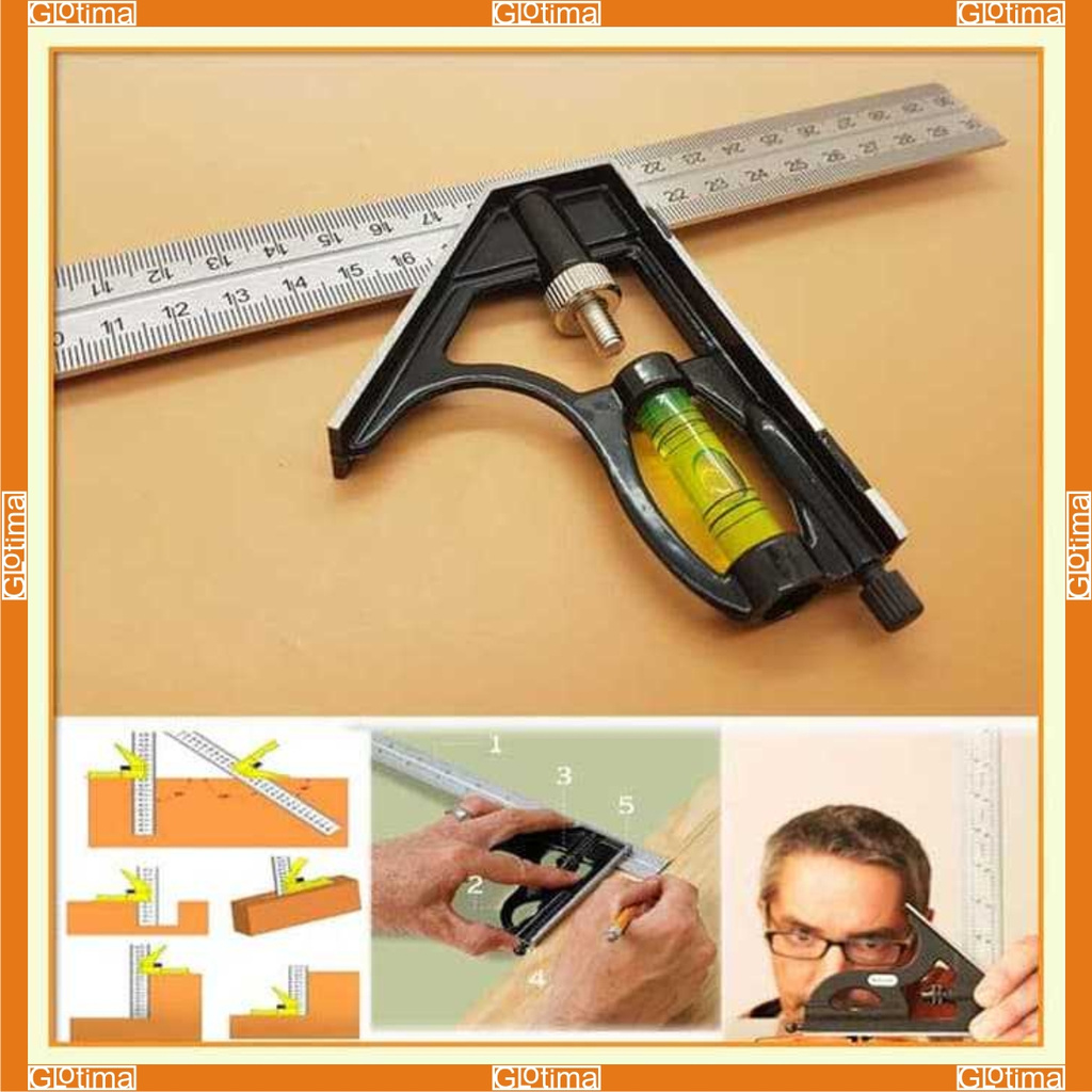 

Siku Penggaris Waterpass Mistar Tukang Multifungsi Square Ruler