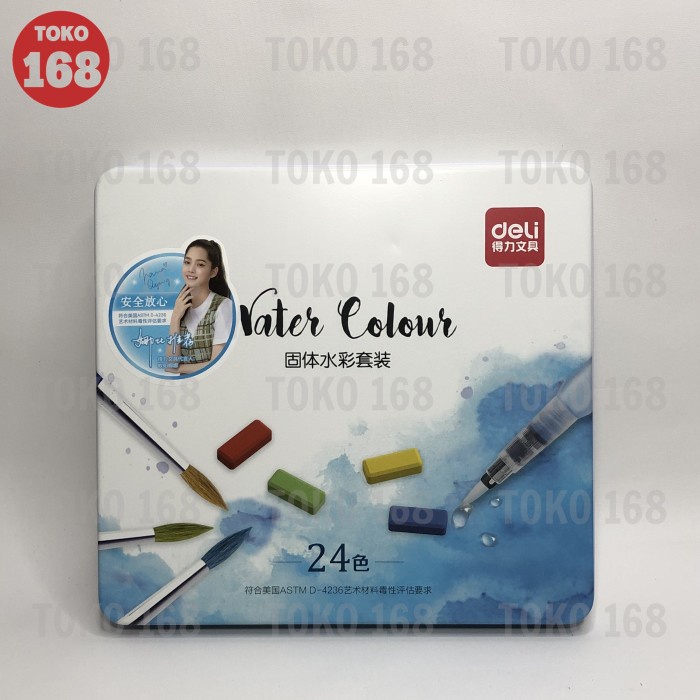 

Produk Terbaru Deli Solid Water Color / Cat Air 24 Warna 73876 (Set)