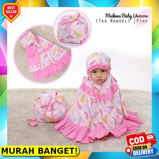 Mukena Anak Set Sejadah Rayon Bali Cantik Perempuan Katun Jepang Katun A6H5 Murah Tanggung Premium B