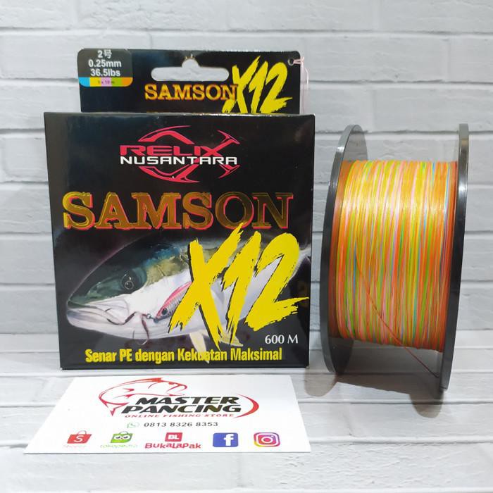 alat pancing mantul habis Senar Pe Relix Nusantara Samson X12 - Pe 2 - 600m - Senar Pancing