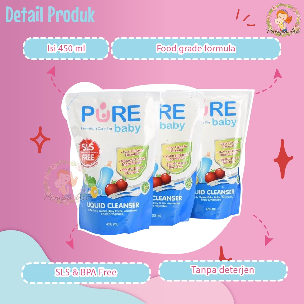 Pure Baby Liquid Cleanser / Sabun Pencuci Botol