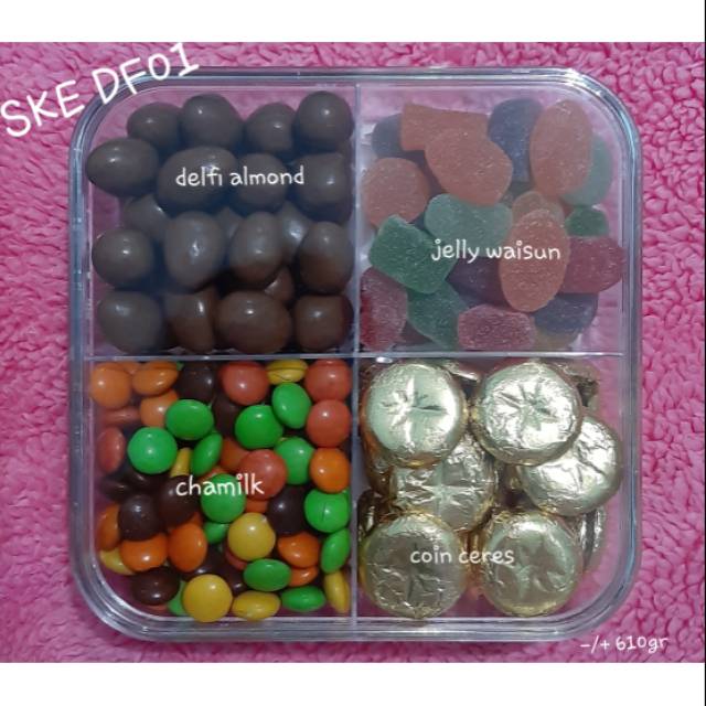 

Coklat Full Delfi mix jelly toples sekat 4