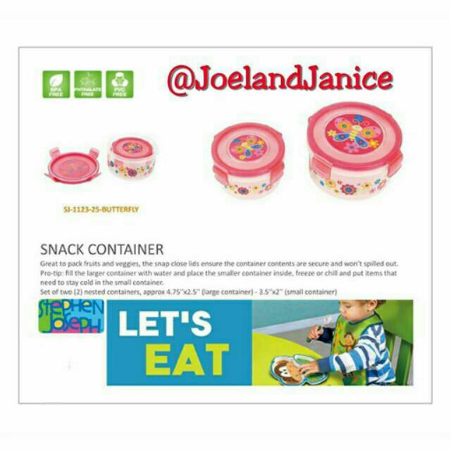 Stephen Joseph Snack Container - Butterfly