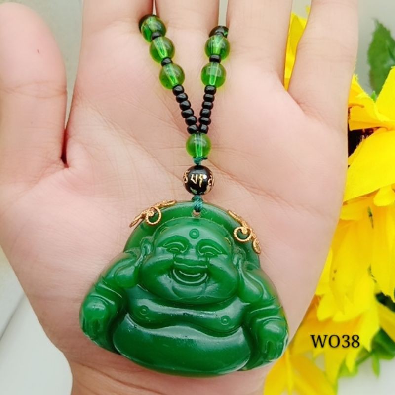kalung giok buddha impor terbaru