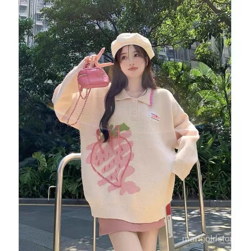 [ COD✅ ]SWEATER POLO SWITER WANITA SWEATER CROP KNIT SWEATER SWEATER OVERSIZE KOREA