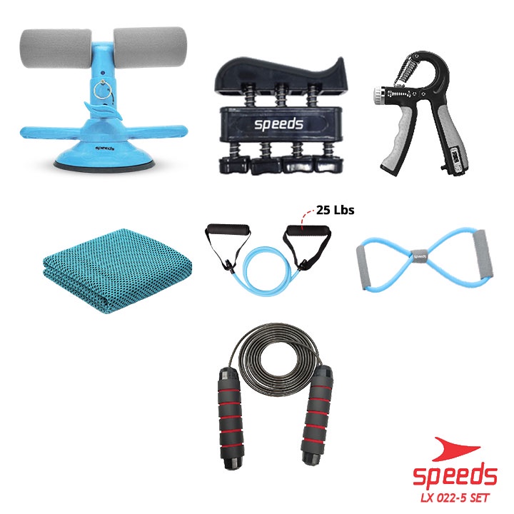 SPEEDS Sit Up Stand Set Alat Olahraga Gym Rumah 1 Set 7in1 Sit Up Handgrip Satu Set 022-5-022-5 ABU