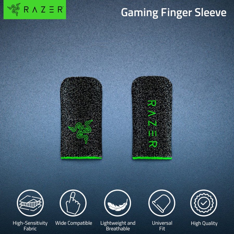 Finger Sleeve Razer For Mobile Gaming | Non-Slip | Sarung Jempol Razer