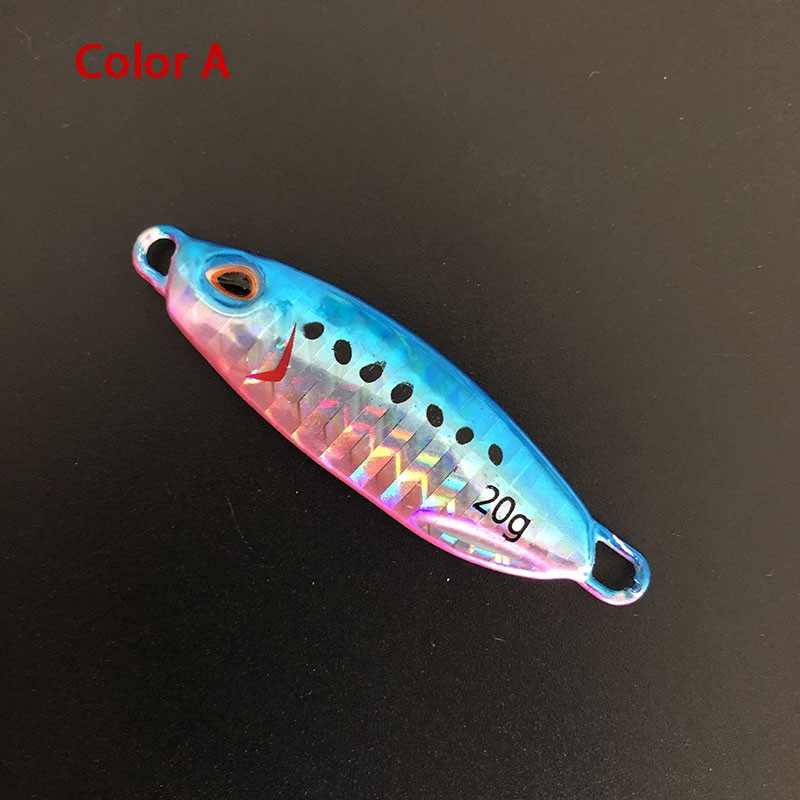 SYFishing 1Pcs Luminous Jig Umpan Pancing Japan Duo Laser Metal Lead Swimbait 10g/20g/30g/40g/50g/60g Fishing Lure Ikan Bass Jigging Sinking Bait Tackle