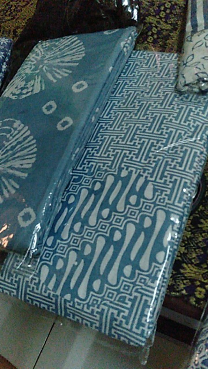 Cf Kain Batik Printing Serian Monocrom Indigo New Modern Adem Halus Putrabrawijaya Batik Pekalongan