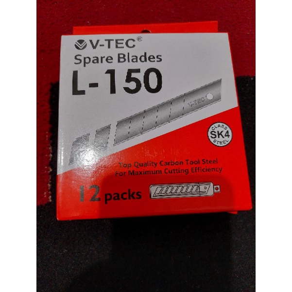 

1 TUBE = 5 PCS. Reffil Cutter V-TEC L 150/ Isi Cutter / Cutter Blade