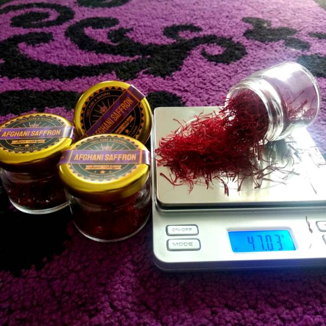 

Saffron Afghanistan Super Negin 1 Gr Rp 149.000 dan 0,5 Gr Rp 75.000