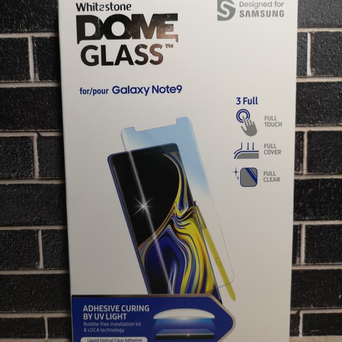 Whitestone Dome Full Adhesive Tempered Glass Samsung Note 9 Non UV