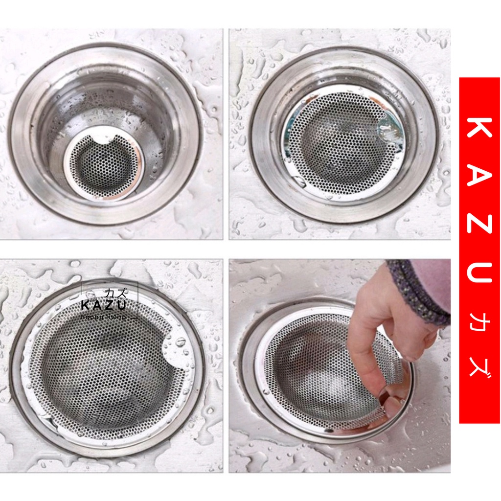 KAZU KHL230 Saringan Wastafel Stainless Bak Cuci Piring Kamar Mandi Bath Tub Anti Mampet
