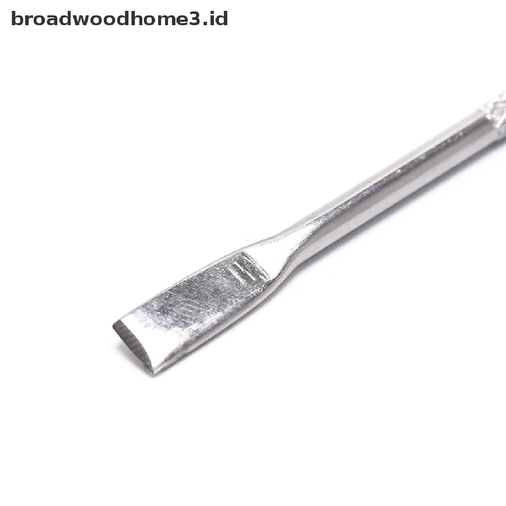 1pc Alat Pendorong Kutikula Dua Sisi Bahan Stainless Steel