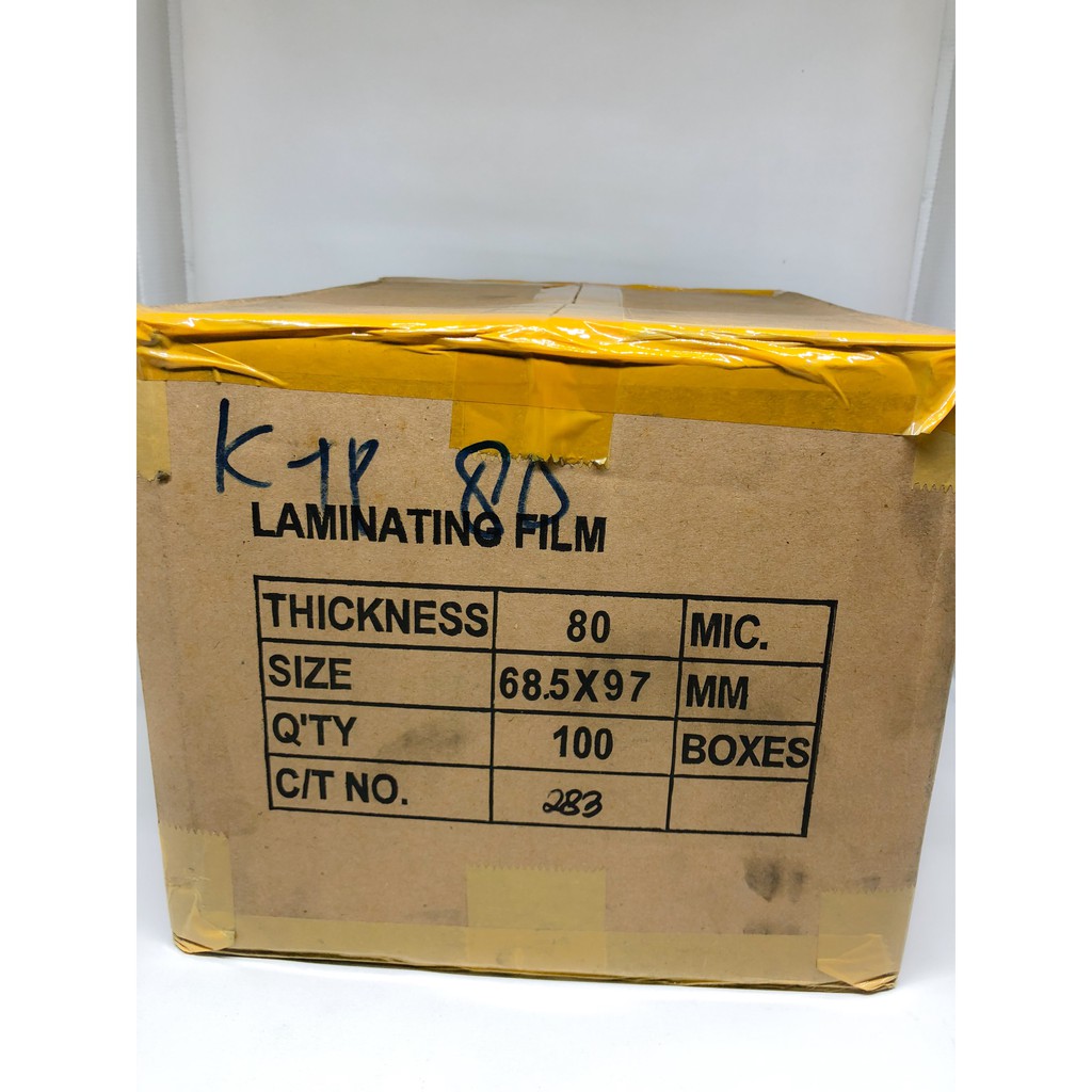 Plastik Laminating SAKURAI KTP ukuran 68.5mm x 97mm 80micron